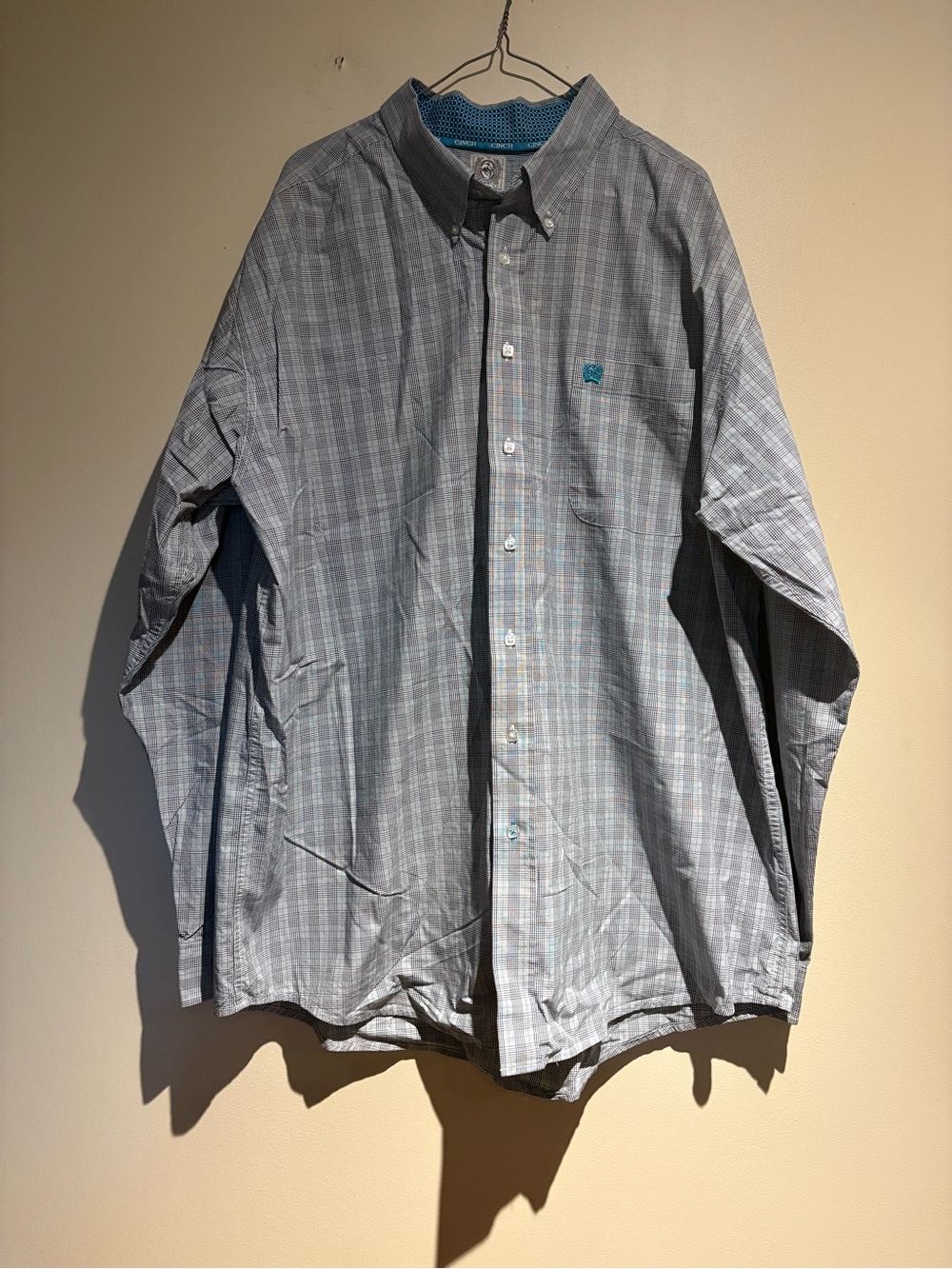 Cinch Long Sleeve Button Down Shirt Mens XXL Western Country Rodeo 100% Cotton